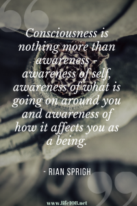 Consciousness us nothing more than awareness. 