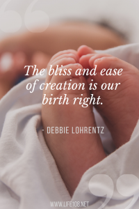 The bliss and ease of creation is our birth right