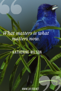 What matters is what matters now.
