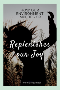 How our environment can impede or replenish our joy